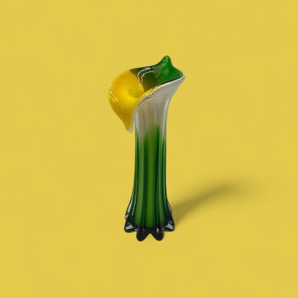 Jack In The Pulpit Calla Lily Vase 11.5 Inches Tall By Pier 1 Imports Vintage - Picture 4 of 16